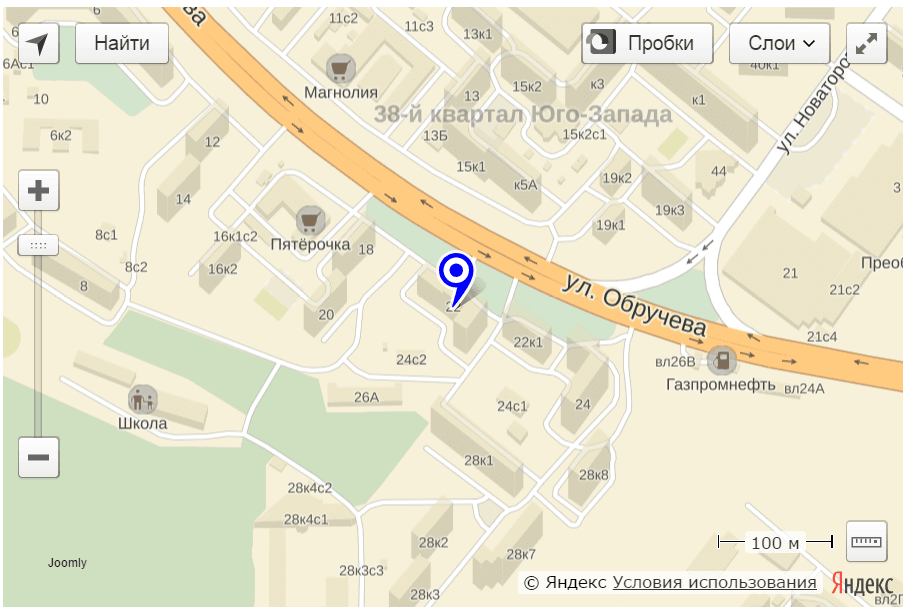 Яндекс карта